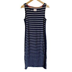 Joules Navy and White Striped Maxi Dress